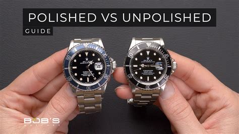 rolex before and after polish|rolex watch polishing guide.